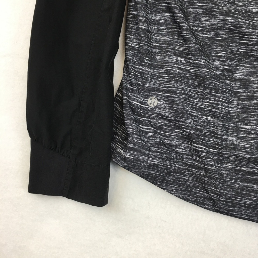 Lululemon Pack-It Jacket Windbreaker Black Gray Mens Large Hood Full Zip Vented - Picture 5 of 8
